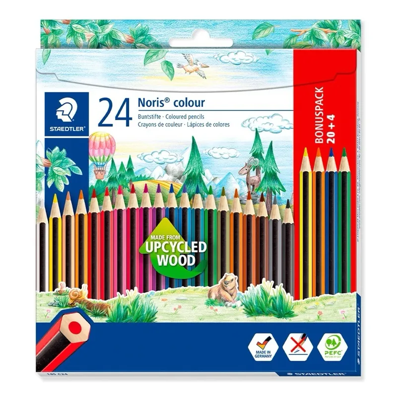 Lápis de cor Noris — 24 cores, STAEDTLER