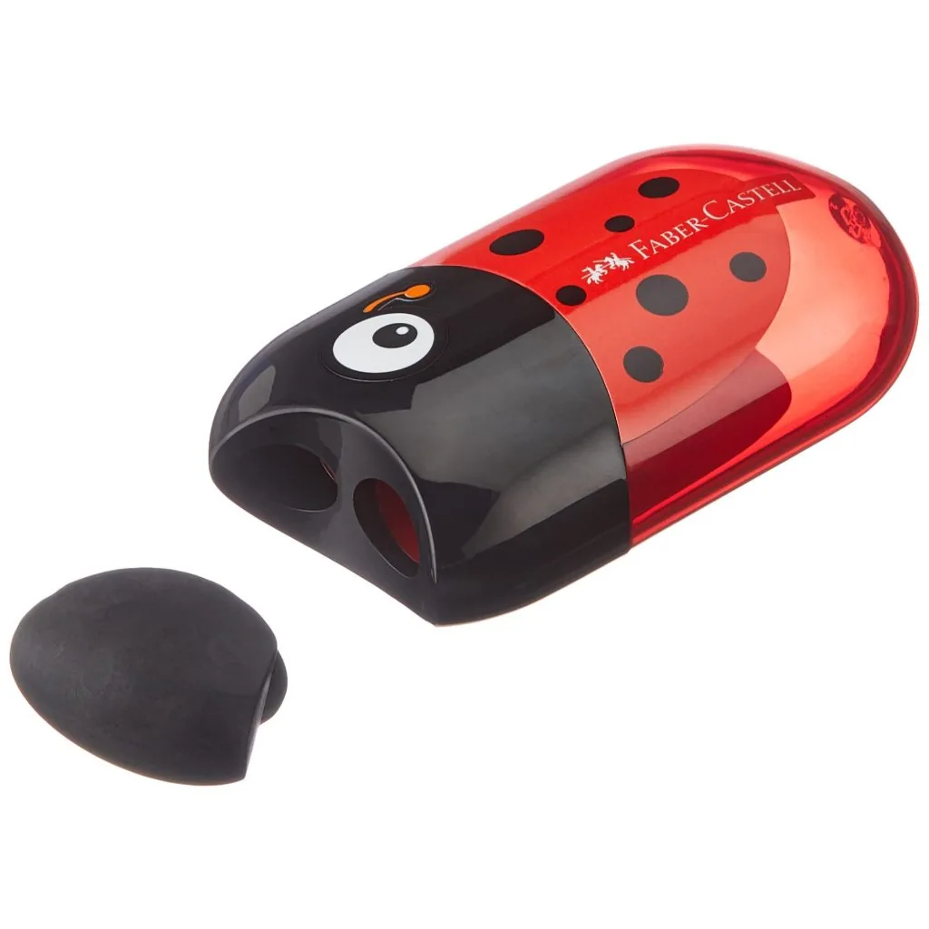 Apontador duplo com borracha Ladybug, Faber-Castell