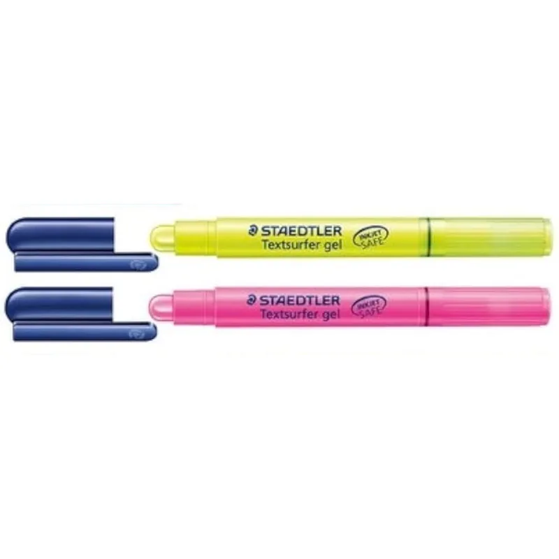 Kit marcador Textsurfer Gel — 2 unidades (rosa e amarelo), STAEDTLER